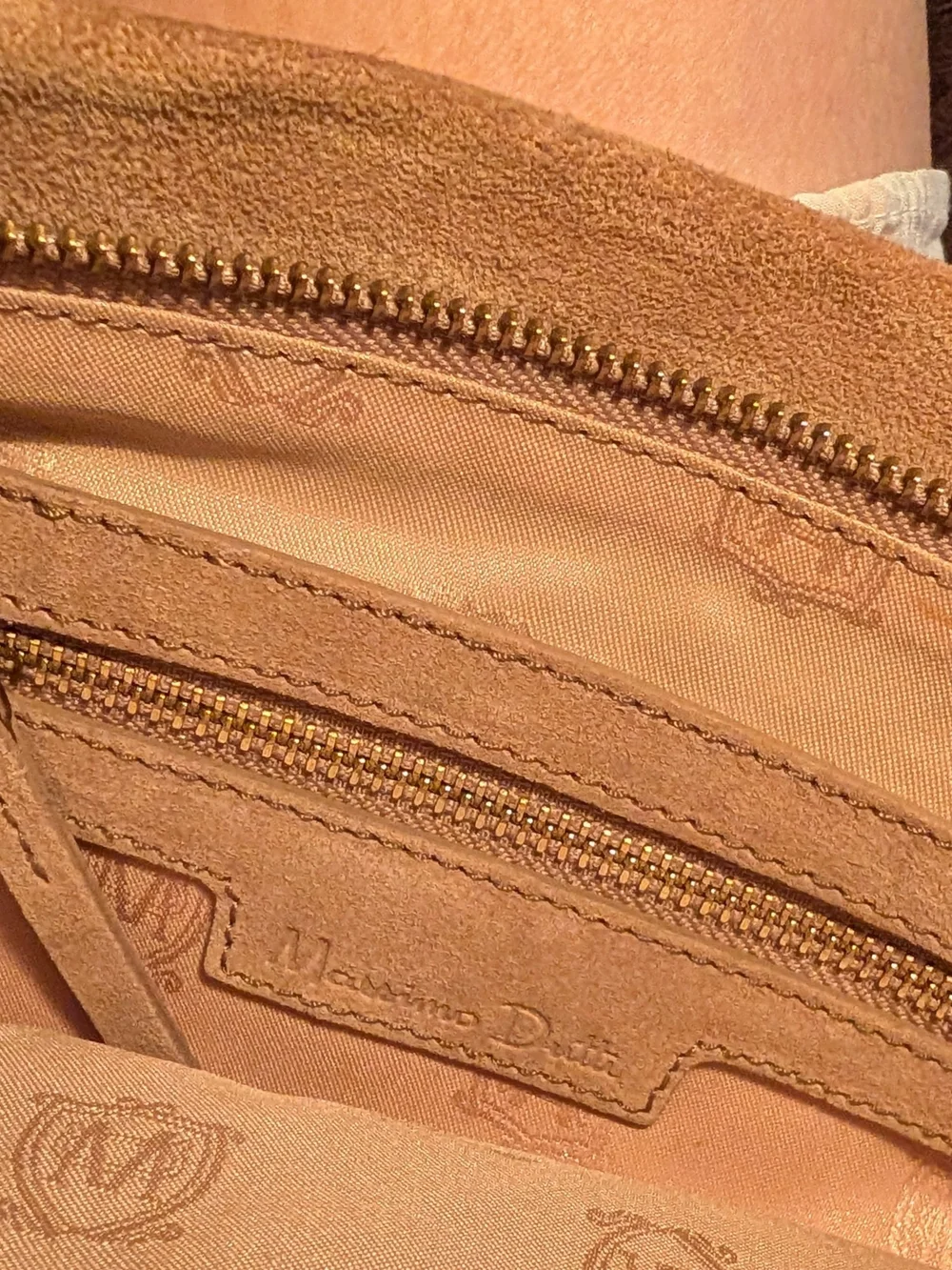 Vintage Y2K Massimo Dutti Dual Style Lizard Gold Leather & Suede Shoulder Clutch